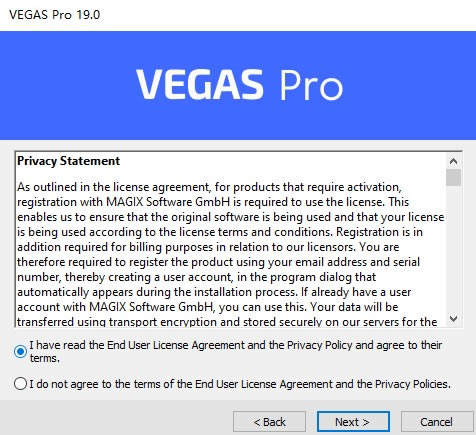 vegas pro 19؄e