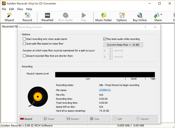 Golden Records Vinyl to CD ConverterءGolden Records Vinyl to CD Converter v3.03 ٷʽ