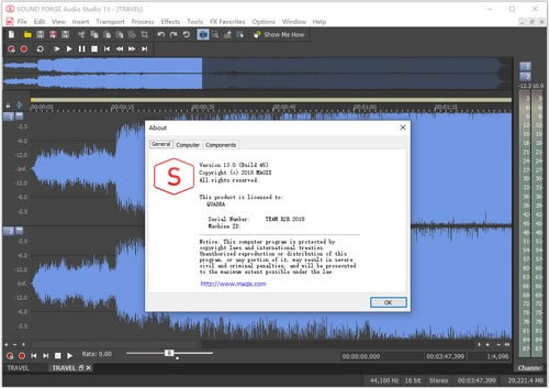 SOUND FORGE Audio StudioءSOUND FORGE Audio Studio(Ƶ) v14.0.75 Ѱ