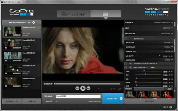 GoPro CineForm StudioѰءGoPro CineForm Studio(Ƶͼ༭) v1.3.2.170 ٷʽ