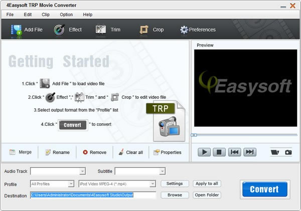 4Easysoft TRP Movie Converterء4Easysoft TRP Movie Converter(TRPӰʽת) v3.2.26 ٷʽ