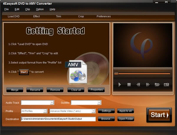 4Easysoft DVD to AMV Converterء4Easysoft DVD to AMV Converter(Ƶת) v3.2.20 ٷʽ