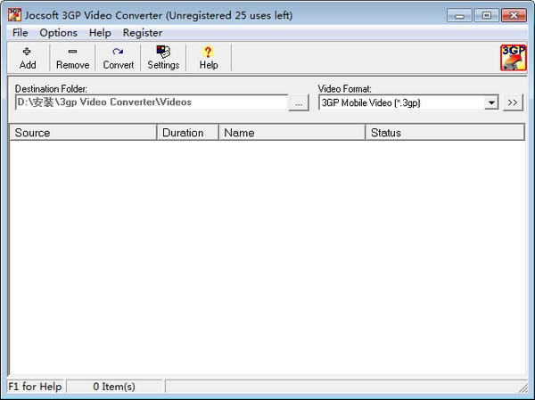 Jocsoft 3GP Video ConverterٷʽءJocsoft 3GP Video Converter(3GPת) v1.2.9.2 ٷʽ