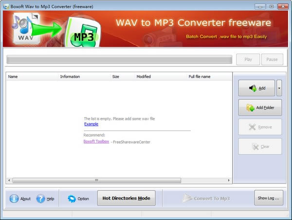 Boxoft WAV to MP3 ConverterdBoxoft WAV to MP3 Converter(WavMP3D(zhun)Q) v1.1.0.0 ٷʽ