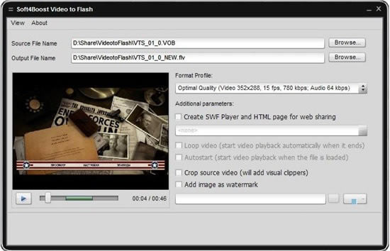 Soft4Boost Video to FlashѰءSoft4Boost Video to Flash(Ƶʽת) v7.0.1.567 ٷʽ