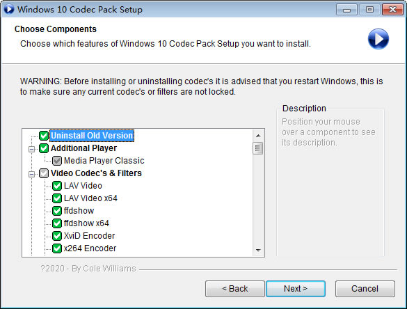 W(wng)indows 10 Codec PackٷʽdWindows 10 Codec Pack(Win10ҕla) v2.1.8 ٷʽ