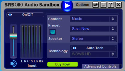 SRS Audio Sandboxl߽؈D