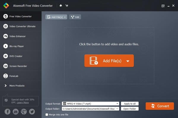 Aiseesoft Free Video ConverterdAiseesoft Free Video Converter(ҕlD(zhun)Q) v2.0.22 ٷʽ