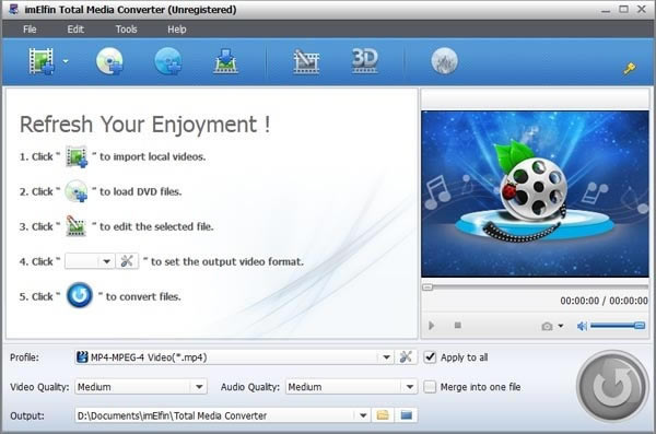 imElfin Total Media Converter؄edimElfin Total Media Converter(ȫܶýwD(zhun)Q) v8.2.0.0 ٷʽ