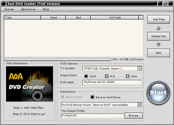 AoA DVD CreatorѰءAoA DVD Creator v2.5 ٷʽ