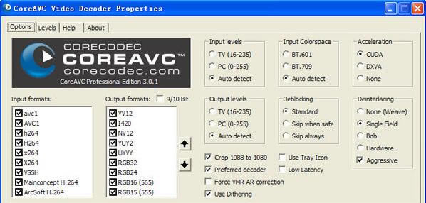 CoreAVCءCoreAVC H.264 Video Codec Professional v3.01 ɫ