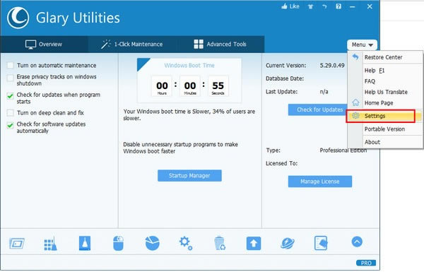 Glary Utilities Proİ桿Glary Utilities Pro v5.143.0.169 ر