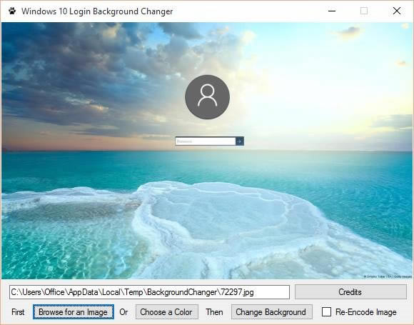 Windows 10 Login Background ChangerءWindows 10 Login Background Changer° v1.3 Ѱ