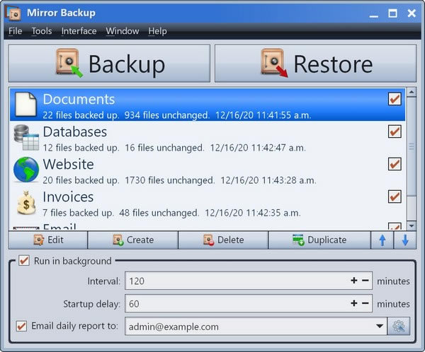 Mirror BackupءMirror Backup(ݹ) v1.1 ٷʽ