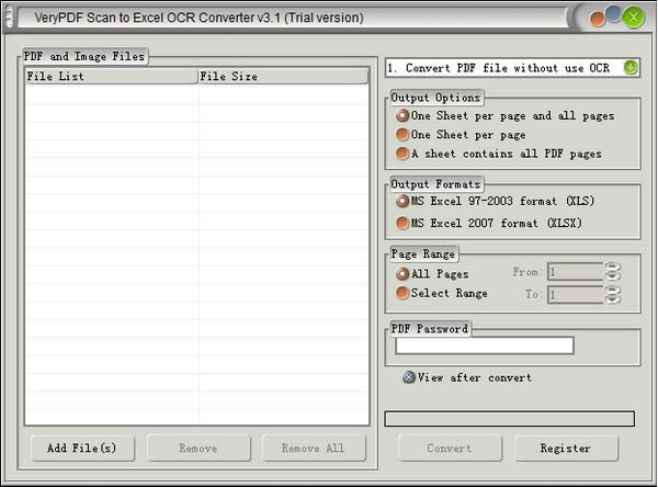 VeryPDF Scan to Excel OCR ConverterءVeryPDF Scan to Excel OCR Converter(ɨתExcelת) v3.1 ٷʽ