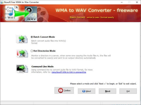 WMAתWAVתءBoxoft WMA to Wav converter(WMAתWAVת) v1.2 ٷʽ