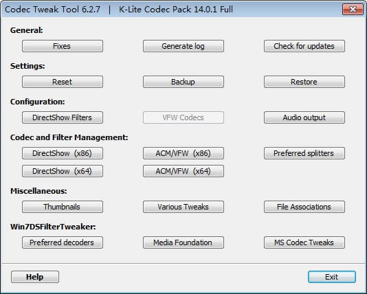 K lite codec pack