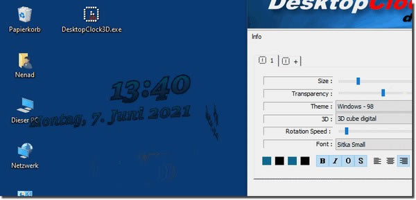 DesktopClock3DdDesktopClock3D(3Drܛ) v1.01 ٷʽ