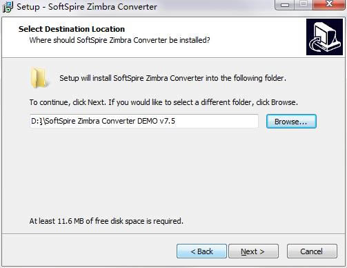 SoftSpire Zimbra Converterͼ