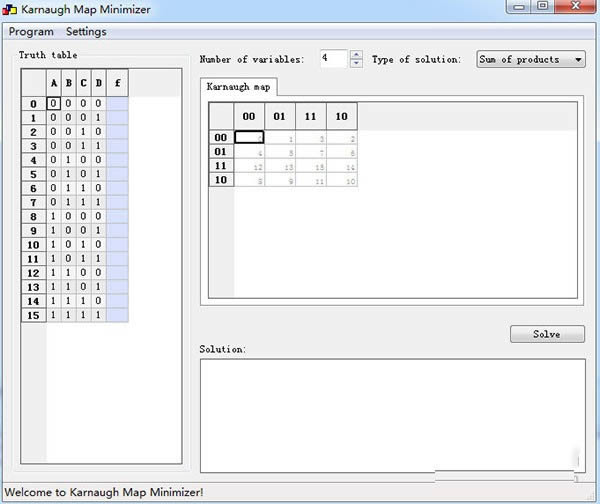 Karnaugh Map Minimizer-ŵͼ-Karnaugh Map Minimizer v3.0ٷʽ
