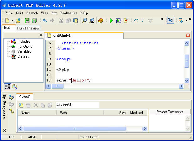 DzSoft PHP Editor-DzSoft PHP Editor v4.2.7.8ٷʽ