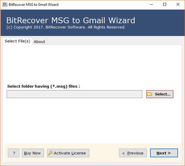 BitRecover MSG to Gmail-WizardMSGGmailwƹ-BitRecover MSG to Gmaild v7.1.0.0ٷʽ