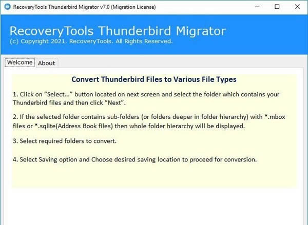 RecoveryTools Thunderbird Migrator-]-RecoveryTools Thunderbird Migratord v7.0ٷʽ