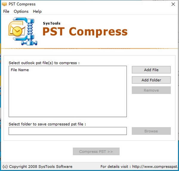 SysTools PST Compress-һI(y)õ]s-SysTools PST Compressd v2.0ٷʽٷʽ