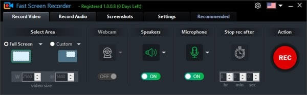 Fast Screen Recorder-Ļƹ-Fast Screen Recorderd v1.0.0.8ٷʽ