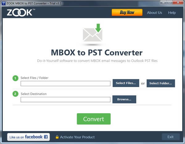 ZOOK PST to MBOX Converter؈D