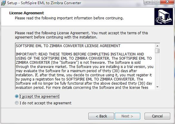 SoftSpire EML to Zimbra Converterͼ