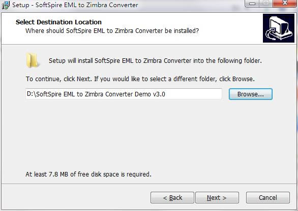 SoftSpire EML to Zimbra Converter؈D