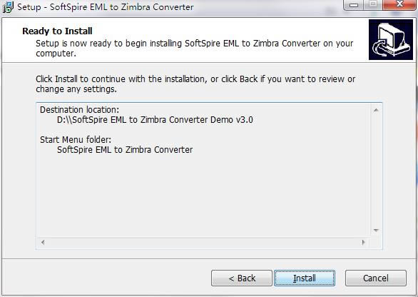 SoftSpire EML to Zimbra Converter؈D