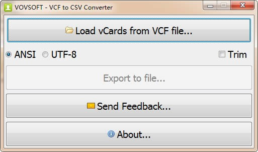 VovSoft VCF to CSV Converter-VCFתCSV-VovSoft VCF to CSV Converter v2.8ٷʽ