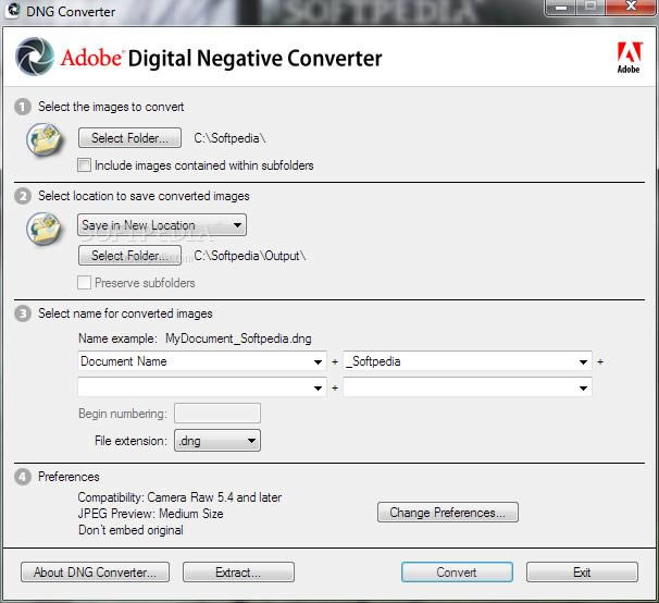 ƬתΪDNGʽ Adobe DNG Converter-ƬתΪDNGʽ Adobe DNG Converter v8.4.5ٷʽ