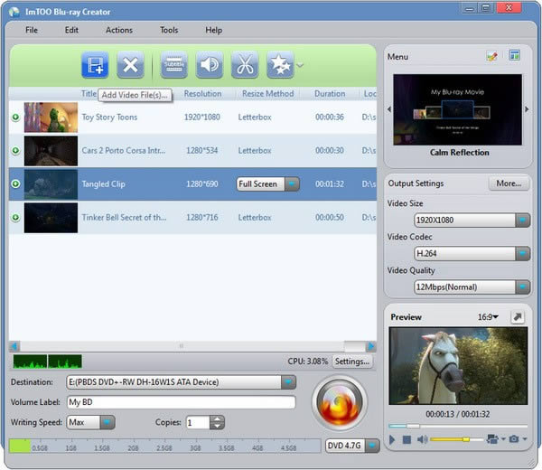 ImTOO Blu-ray Creator-Ƶ¼-ImTOO Blu-ray Creator v2.0.4ٷʽ