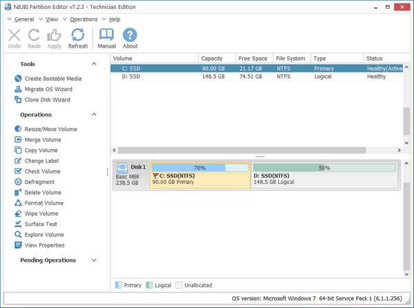 NIUBI Partition Editor-༭-NIUBI Partition Editor v7.3.7Ѱ