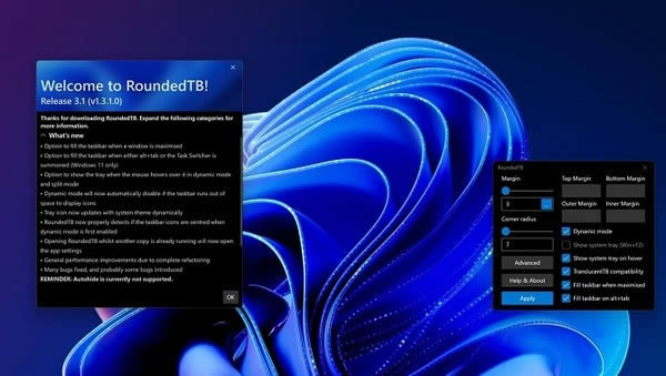 roundedTB-win11-roundedTB v3.1ٷʽ