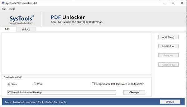 SysTools PDF Unlocker-pdf-SysTools PDF Unlocker v4.0ٷʽ