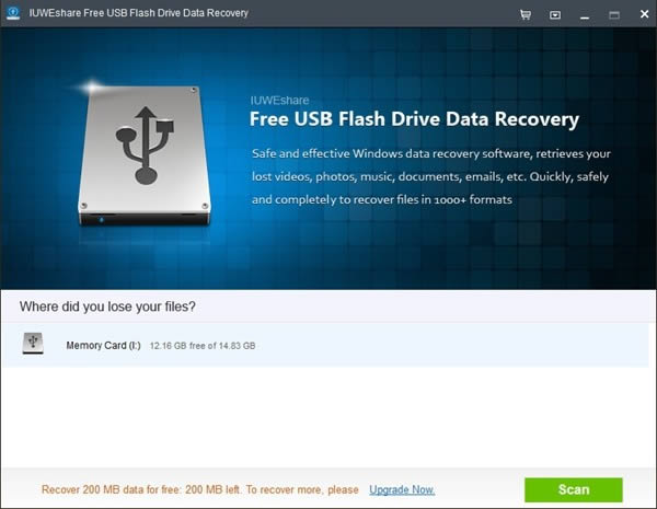 IUWEshare Free USB Flash Drive Data Recovery-ݻָ-IUWEshare Free USB Flash Drive Data Recovery v8.8ٷʽ