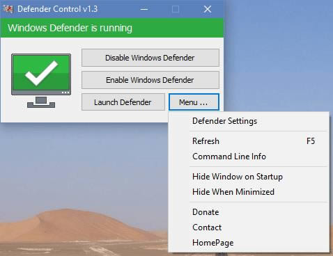 Defender Control-Defenderرչ-Defender Control v1.9İ