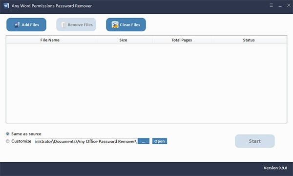 Any Word Permissions Password Remover-wordƳ-Any Word Permissions Password Remover v9.9.8ٷʽ
