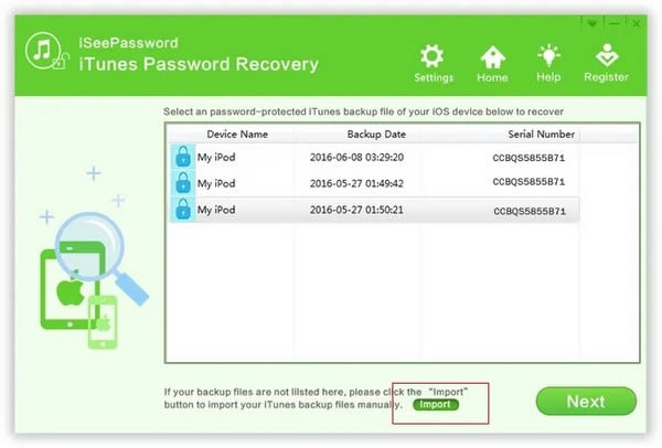 iSeePassword iTunes Password Recovery(ܴa֏(f))