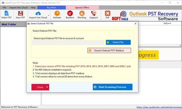 eSoftTools PST Recovery-PSTָ-eSoftTools PST Recovery v7.0ٷʽ