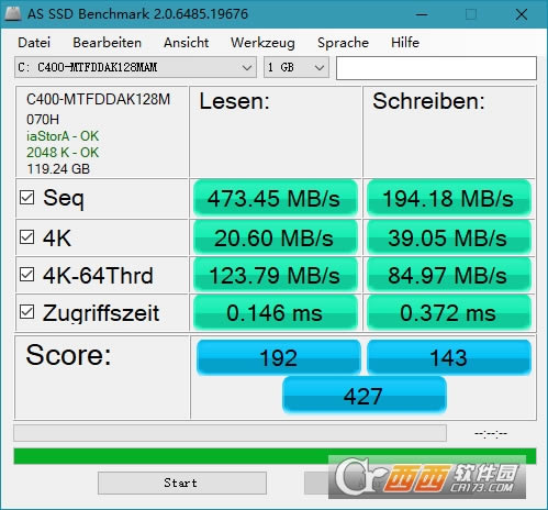 SSDרò-AS SSD Benchmark-SSDרò v2.0.7316.34247 ɫ