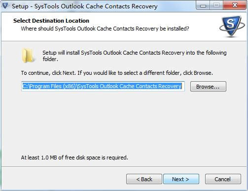 SysTools Outlook Cache Contacts Recoveryͼ