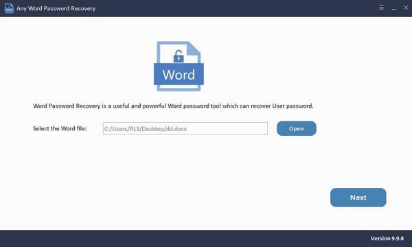 Any Word Password Recovery-Wordָ-Any Word Password Recovery v9.9.8.0ٷʽ