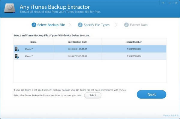 Any iTunes Backup Extractor-iTunesȡ-Any iTunes Backup Extractor v9.9.8.0ٷʽ