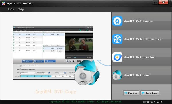 AnyMP4 DVD Toolkit-DVD๦ܹ-AnyMP4 DVD Toolkit v6.0.70.80781ٷʽ