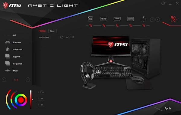 MSI Mystic Light-΢RGBƹ-MSI Mystic Light v3.0.0.46 ٷ°